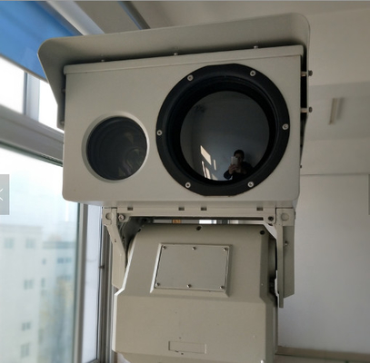 2 - 10 Km Infrared Dual Sensor PTZ Thermal Camera 24 Jam Real Time Monitoring