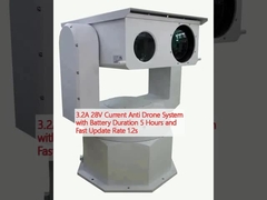3.2A 28V sistem anti drone arus dengan daya baterai 5 jam dan laju pembaruan cepat 1.2s