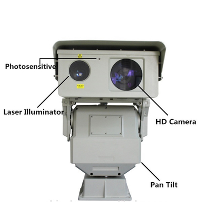 1KM Keamanan Long Range PTZ Infrared Laser Camera Dengan 808nm IR Illuminator