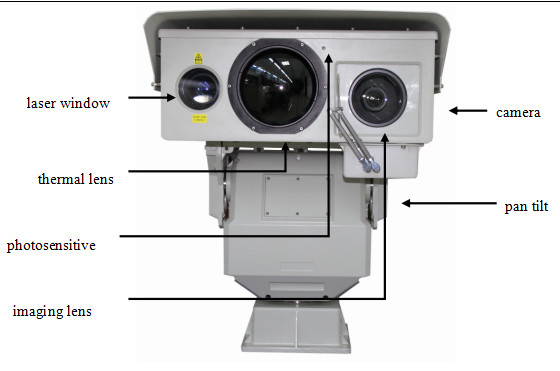 PTZ Infrared Night Vision Thermal Camera, Kamera Pengintai Jarak Jauh