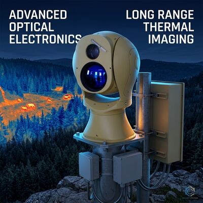 Kamera Pencitraan Termal PTZ dengan Zoom Optik 10x Tahan Cuaca IP66 dan Pelacakan Cerdas untuk Keamanan Perimeter