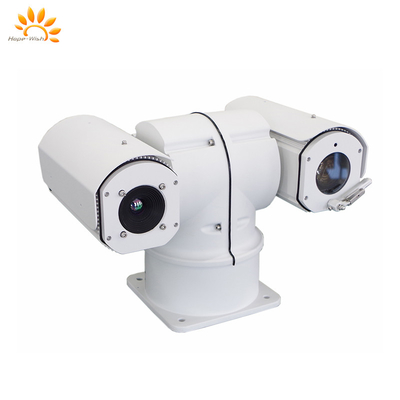 Resolusi Ptz Infrared Thermal Imaging Camera Long Range Laser Angle Untuk Deteksi Kelembaban