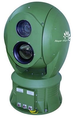 Kelas Militer Multi Sensor Jarak Jauh Termal, PTZ GYRO Laser Security Camera