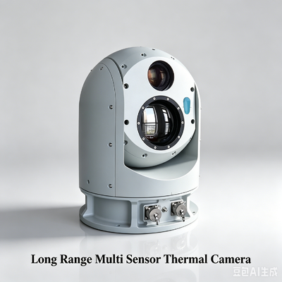 Kamera PTZ termal yang tidak didinginkan Kamera termal multi sensor jarak jauh untuk pemantauan lalu lintas dan aplikasi keamanan perkotaan