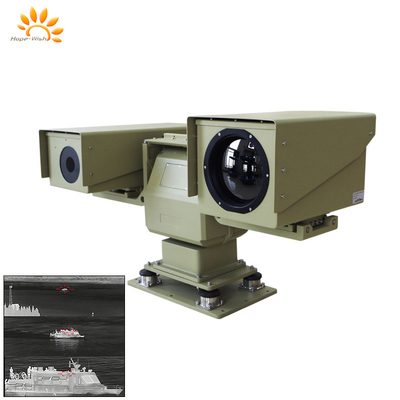 360 derajat Dual Sensor Jarak Panjang PTZ Kamera Termal Kamera Infrared 30X Optical Zoom PTZ NIR Cam